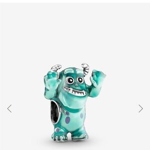 Pandora Monster Charm - Turquoise and Purple